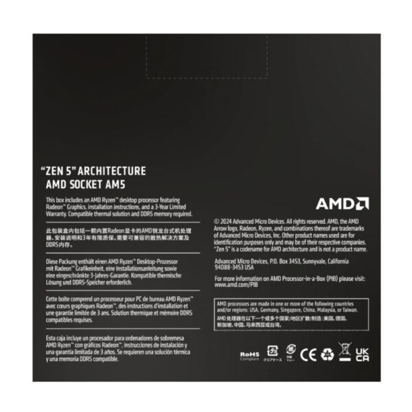 AMD Ryzen 5 9600X AM5 6-Core 3.9GHz Gaming Processor - Image 5