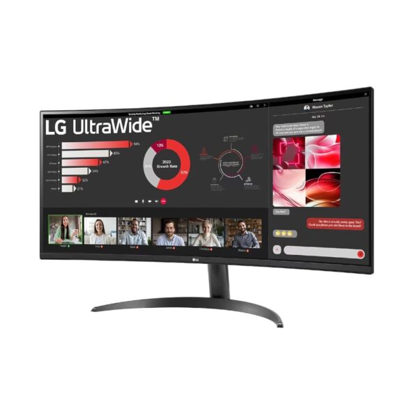 LG 34" Curved VA HDR WQHD Monitor - 100Hz - Image 2