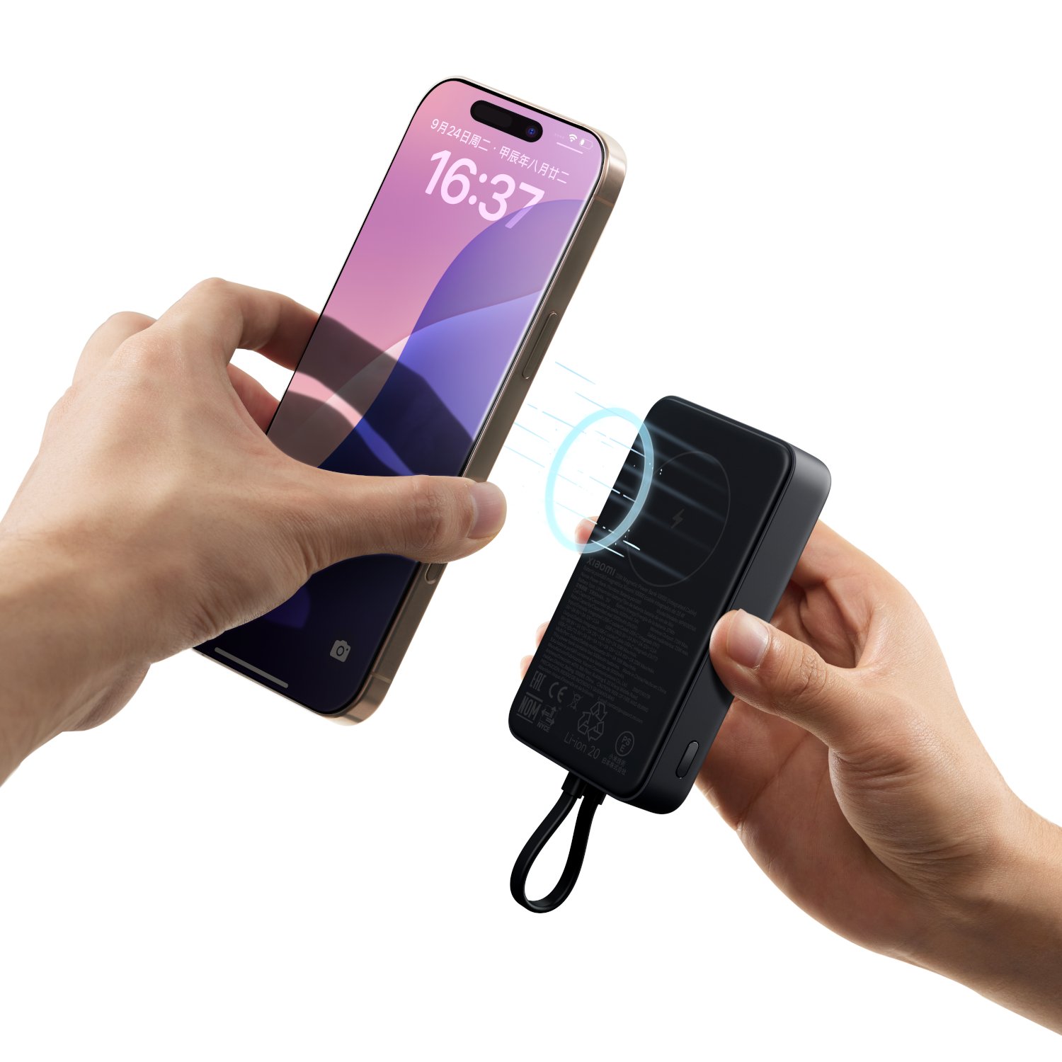 Xiaomi 33W Power Bank 10000 (Integrated Cable)-Grey - Image 6