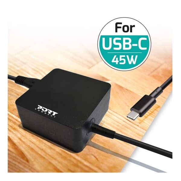 Port Connect 45W USB-C Notebook Adapter - Image 2