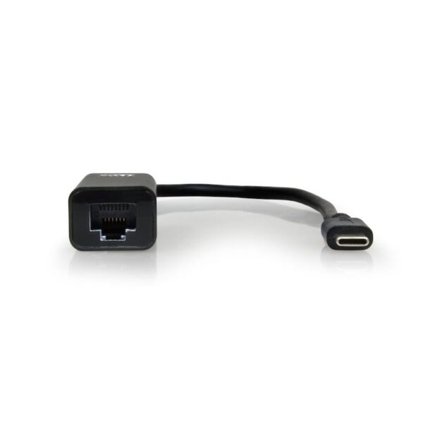 Port USB Type-C to RJ45 5Gbps 30cm Adapter - Black - Image 3