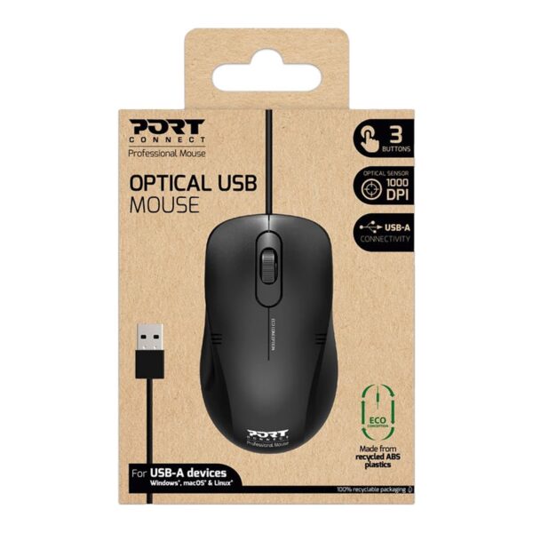 Port Connect Optical USB Mouse - Image 5