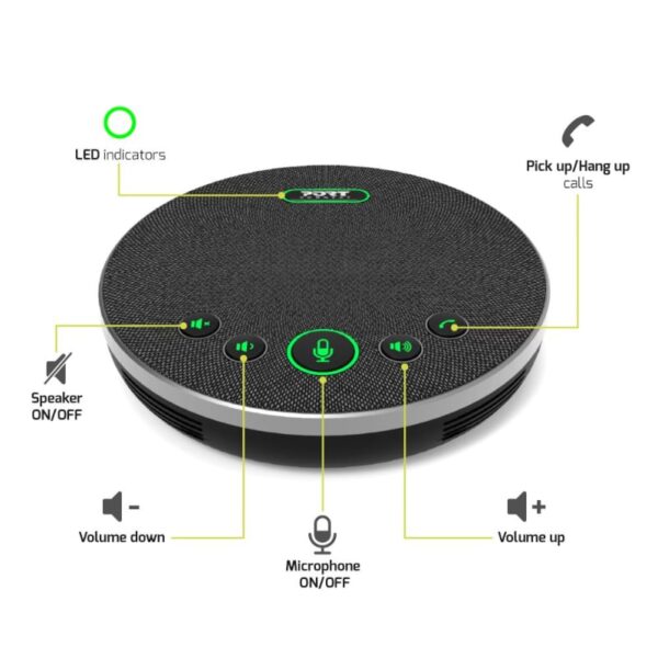 Port Connect Conference Room Speaker with Omidirectional Microphone - Image 5