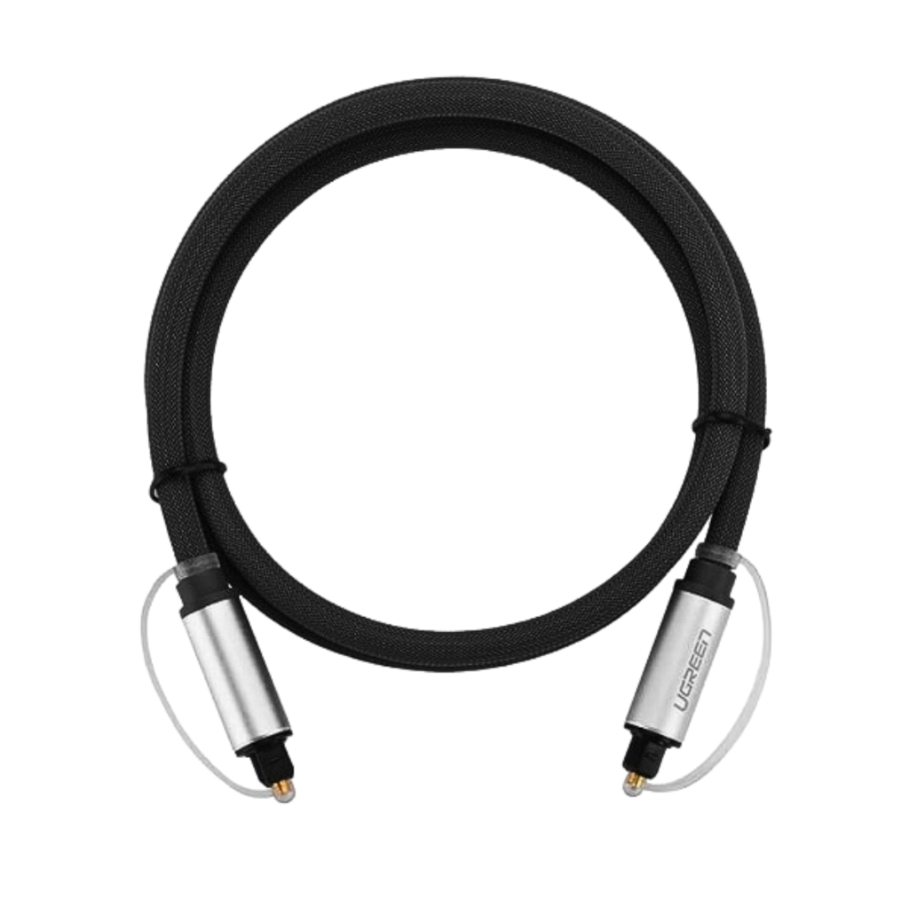 UGreen AV108 Male to Male Toslink Optical Audio Cable 2m–Grey - Image 3