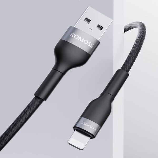 Romoss USB to Lightning 1m Cable Black - Image 2