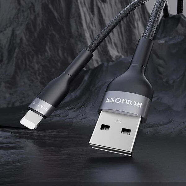 Romoss USB to Lightning 1m Cable Black - Image 3