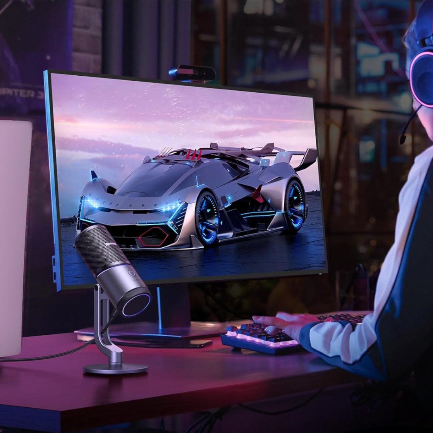 UGreen CM769 RGB USB Gaming Microphone - Image 4