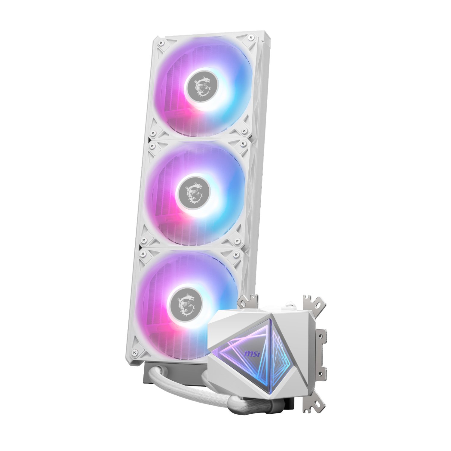 MSI MAG Coreliquid I360 ARGB AIO Liquid CPU Cooler – White - Image 4