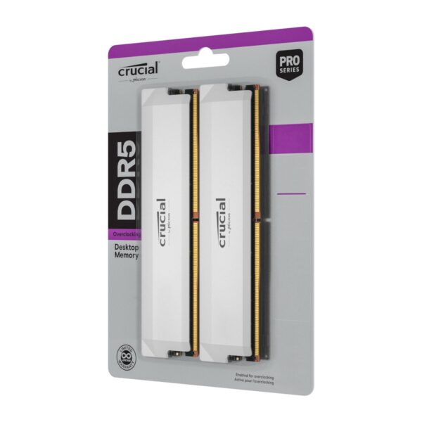 Crucial Pro DDR5 6000MHz 32GB Overclocking Memory Kit – White - Image 5