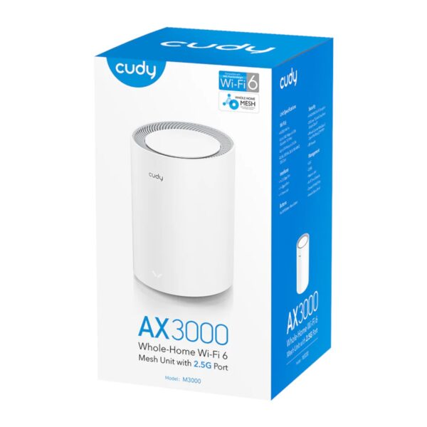 Cudy AX3000 Wi-Fi 6 Mesh Kit 1 Pack - White - Image 5