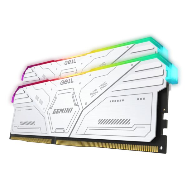 GeiL Gemini RGB 32GB KIT(2X16GB) 6000MHz DDR5 Desktop Gaming Memory - White - Image 4