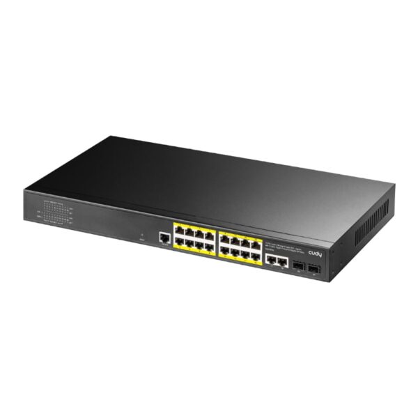 Cudy 16 Port Layer 2 Managed Gigabit PoE Switch - Image 2