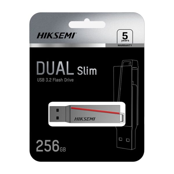 HIKSEMI Dual Slim 256GB USB3.2 Flash Drive - Image 4