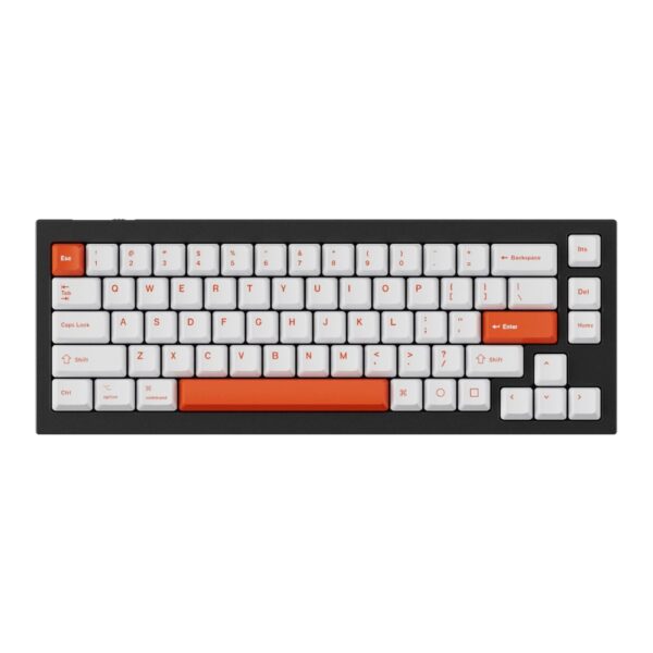 Keychron OEM Dye-Sub PBT Full Keycap Set - Orange/White - Image 5