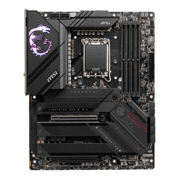 MSI MPG Z790 CARBON WIFI DDR5 LGA1700 ATX Gaming Motherboard - Image 2