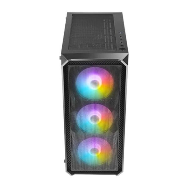 Antec NX292 ATX | Micro-ATX | ITX ARGB Mid-Tower Gaming Chassis - Black - Image 4