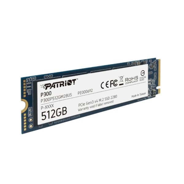 Patriot P300 512GB M.2 PCIe NVMe SSD - Image 3