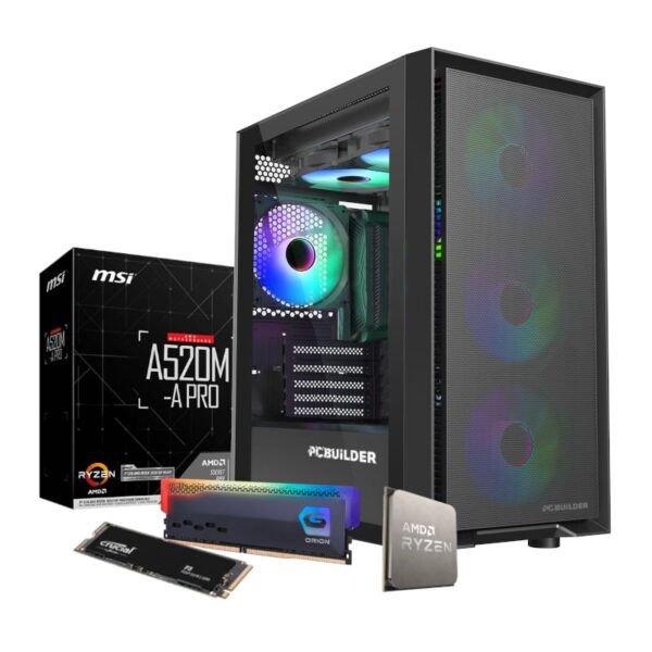 PCBuilder AMD Ryzen 5 5600G DEFENDER Windows 11 Gaming PC - Image 2