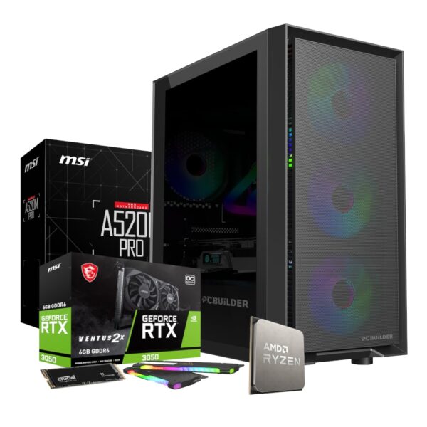 PCBuilder Ryzen 5 5500 SCOUT Windows 11 Gaming PC - Image 2