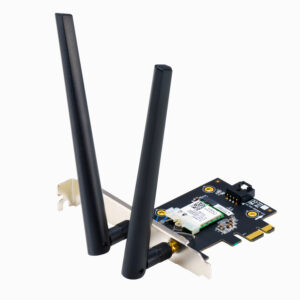 ASUS  Wi-Fi 7 Tri-Band PCIe Wireless Adapter with Bluetooth 5.4 – Black