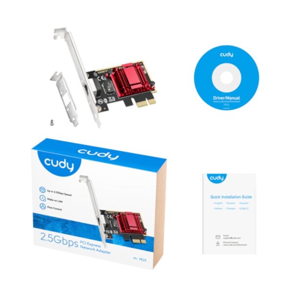 Cudy 2.5Gbps PCI-E Ethernet Adapter - Image 3