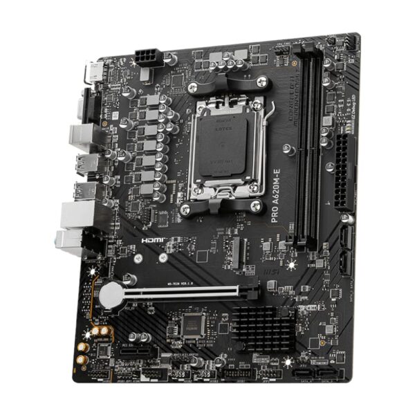 MSI A620M-E PRO AMD AM5 MATX Gaming Motherboard - Image 3