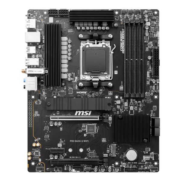 MSI PRO B650-S Wi-Fi AMD AM5 ATX Gaming Motherboard - Image 2