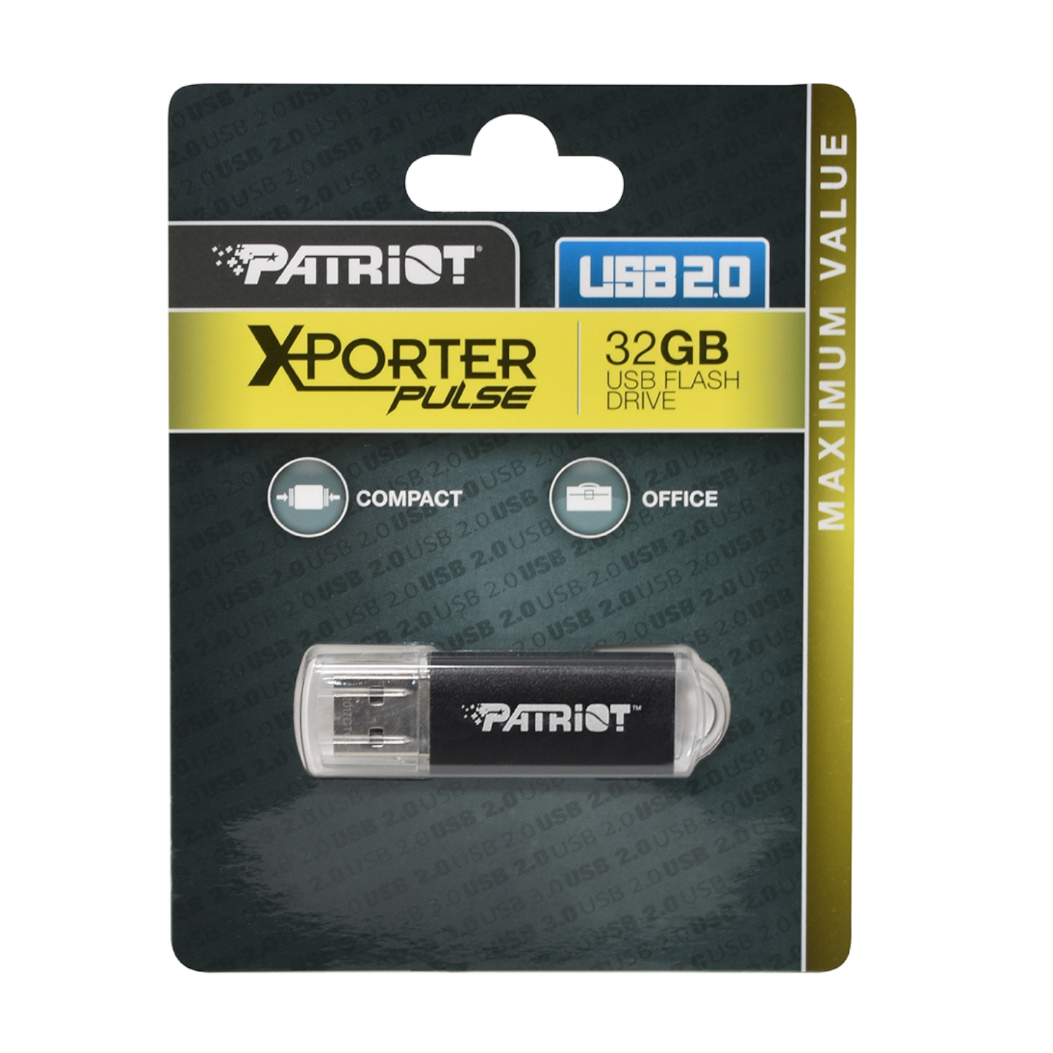 Patriot Xporter 32GB USB2.0 Flash Drive - Black - Image 3