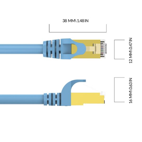 ORICO CAT6 1m Network Cable - Blue - Image 3