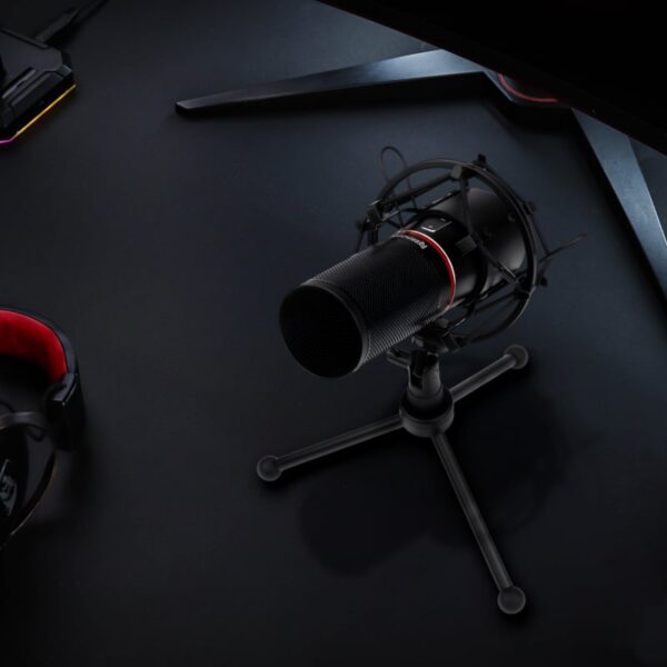 REDRAGON BLAZAR Cardioid USB Gaming Mic and Tripod - Black - Image 5