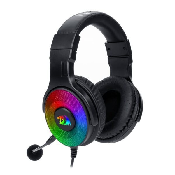 REDRAGON Over-Ear PANDORA USB (Power Only)|Aux (Mic and Headset) RGB Gaming Headset - Black - Image 3