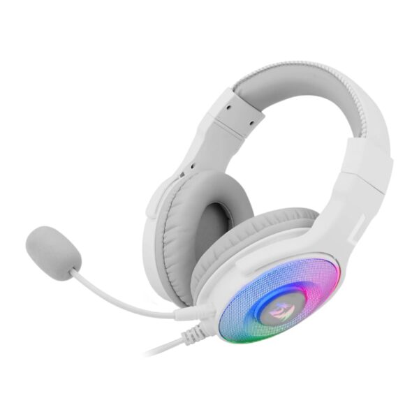 REDRAGON Over-Ear PANDORA USB (Power Only)|Aux (Mic and Headset) RGB Gaming Headset - White - Image 3