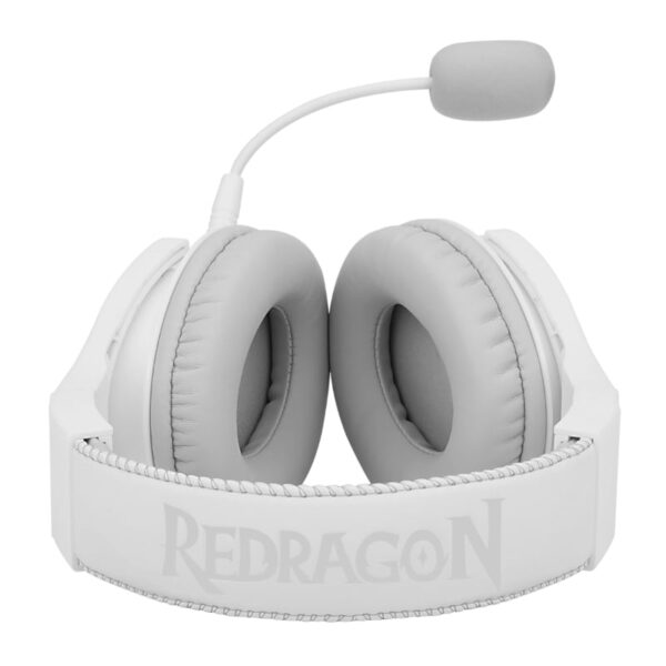 REDRAGON Over-Ear PANDORA USB (Power Only)|Aux (Mic and Headset) RGB Gaming Headset - White - Image 4