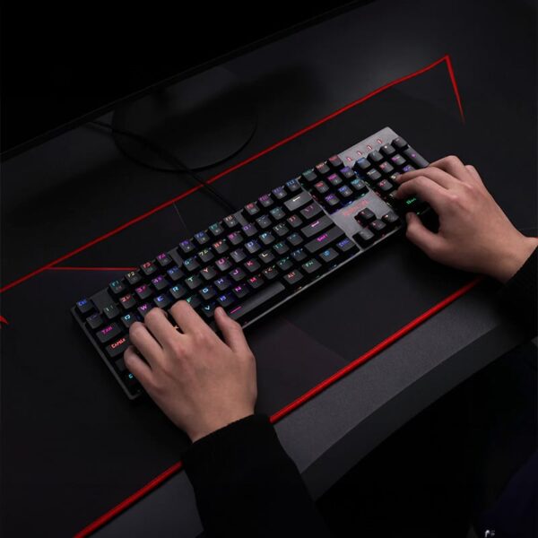 REDRAGON SURARA MECHANICAL RGB Gaming Keyboard - Black - Image 5