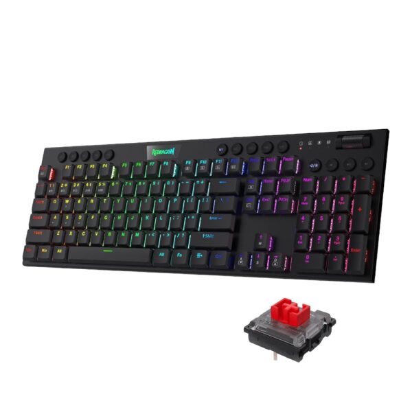 REDRAGON MECHANICAL HORUS PRO Wireless Gaming Keyboard - Image 4