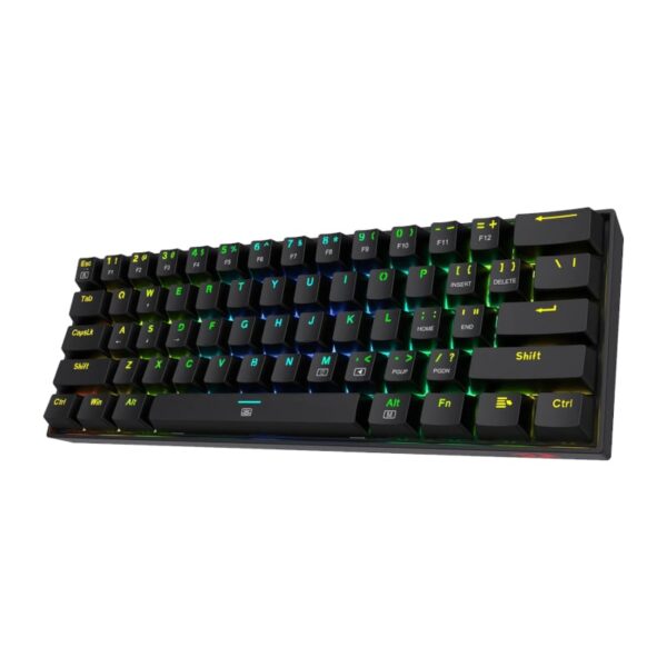 REDRAGON DRAGONBORN Wired Mechanical Keyboard RGB 67Key Design - Black - Image 2