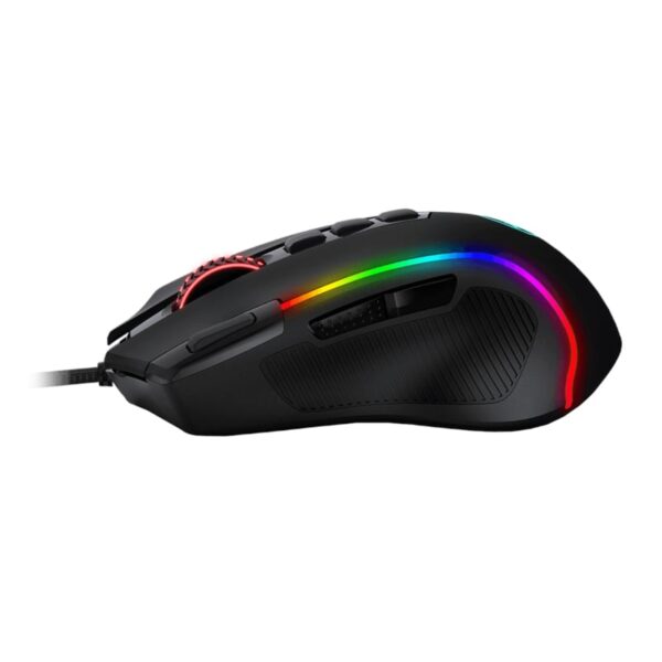 REDRAGON PREDATOR 4000DPI RGB Ergo Gaming Mouse - Black - Image 4