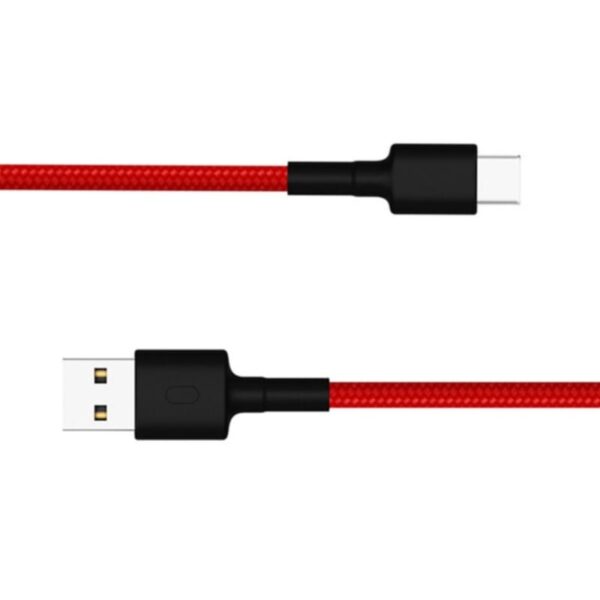 Xiaomi USB Type-C Braided 1m Cable - Red - Image 2