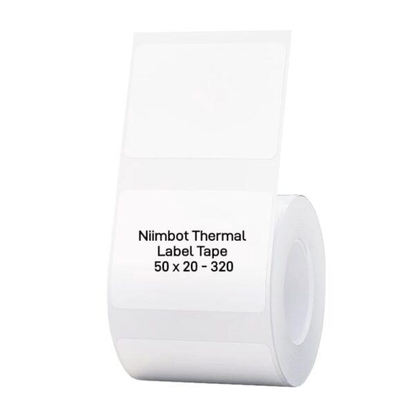 NIIMBOT B1/B21/B3S Thermal Label 50x20mm - 320 Labels Per Roll - White