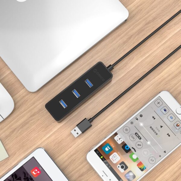 ORICO 4 Port USB3.0 Hub - Black - Image 6